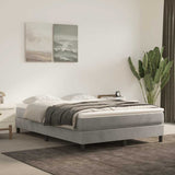 Vidaxl pocketveringmatras medium 120x210x20 cm fluweel lichtgrijs