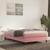 Vidaxl pocketveringmatras medium 120x210x20 cm fluweel roze