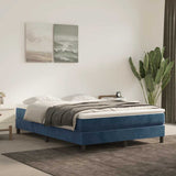 Vidaxl pocketveringmatras medium 140x210x20 cm fluweel donkerblauw