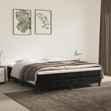 Vidaxl pocketveringmatras medium 160x210x20 cm fluweel zwart