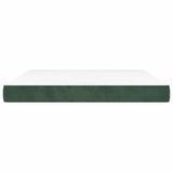 Vidaxl pocketveringmatras medium 160x210x20 cm fluweel donkergroen
