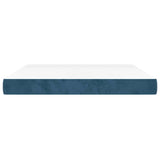 Vidaxl pocketveringmatras medium 160x210x20 cm fluweel donkerblauw