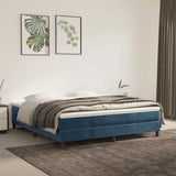 Vidaxl pocketveringmatras medium 160x210x20 cm fluweel donkerblauw
