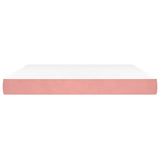 Vidaxl pocketveringmatras medium 160x210x20 cm fluweel roze