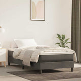 Vidaxl pocketveringmatras medium 80x220x20 cm fluweel donkergrijs