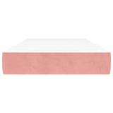 Vidaxl pocketveringmatras medium 80x220x20 cm fluweel roze