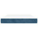 Vidaxl pocketveringmatras medium 140x220x20 cm fluweel donkerblauw