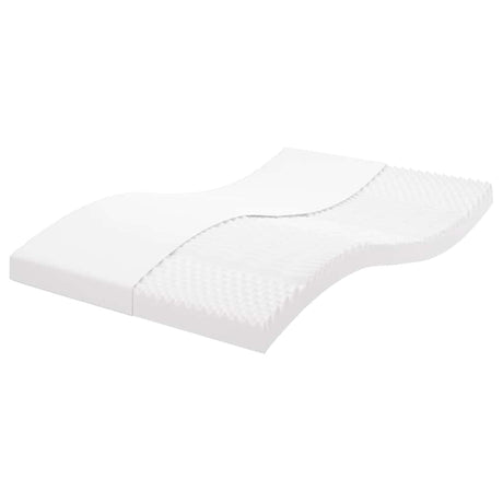 Vidaxl schuimmatras 7 zones hardheid 20 ild 140x220 cm wit