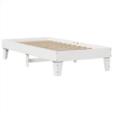 Vidaxl bedframe zonder matras massief grenenhout wit 90x200 cm