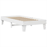 Vidaxl bedframe zonder matras massief grenenhout wit 90x190 cm