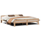 Vidaxl bedframe zonder matras massief grenenhout 200x200 cm