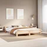 Vidaxl bedframe zonder matras massief grenenhout 200x200 cm