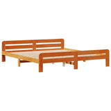 Vidaxl bedframe zonder matras massief grenenhout wasbruin 180x200 cm
