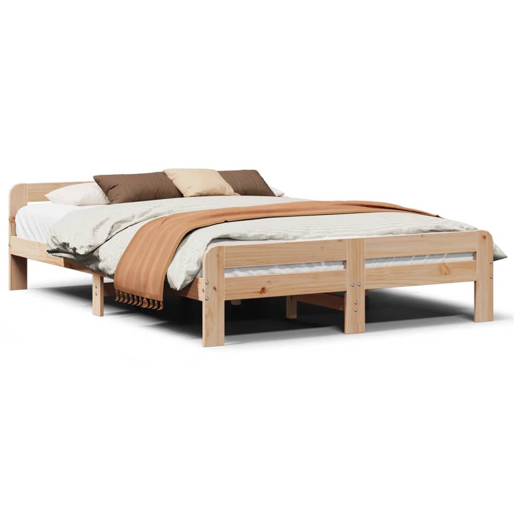 Vidaxl bedframe zonder matras massief grenenhout 150x200 cm
