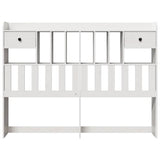 Vidaxl hoofdbord met opbergruimte 160 cm massief grenenhout wit