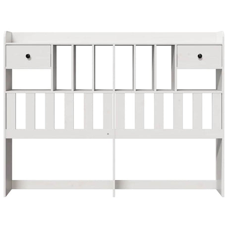 Vidaxl hoofdbord met opbergruimte 160 cm massief grenenhout wit