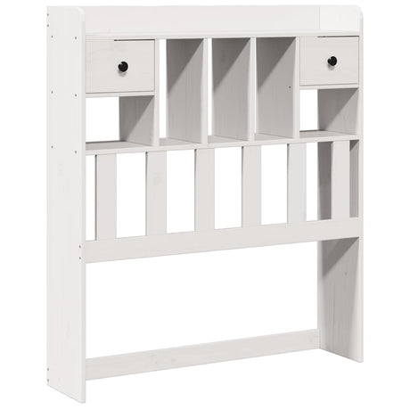 Vidaxl hoofdbord met opbergruimte 75 cm massief grenenhout wit