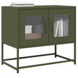 Vidaxl tv-meubel 68x39x60,5 cm koudgewalst staal olijfgroen