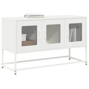 Vidaxl tv-meubel 100,5x39x60,5 cm koudgewalst staal wit