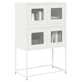 Vidaxl hoge kast 68x39x107 cm staal wit