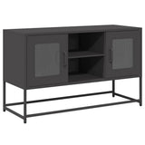 Vidaxl tv-meubel 100,5x39x60,5 cm staal zwart