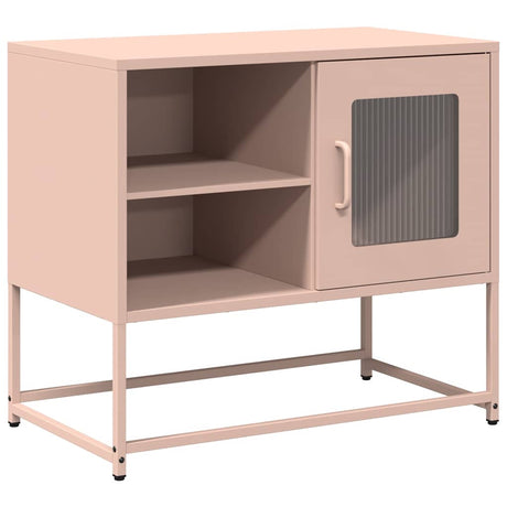 Vidaxl tv-meubel 68x39x60,5 cm staal roze