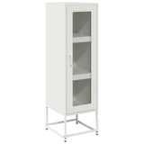 Vidaxl hoge kast 36x39x123 cm koudgewalst staal wit