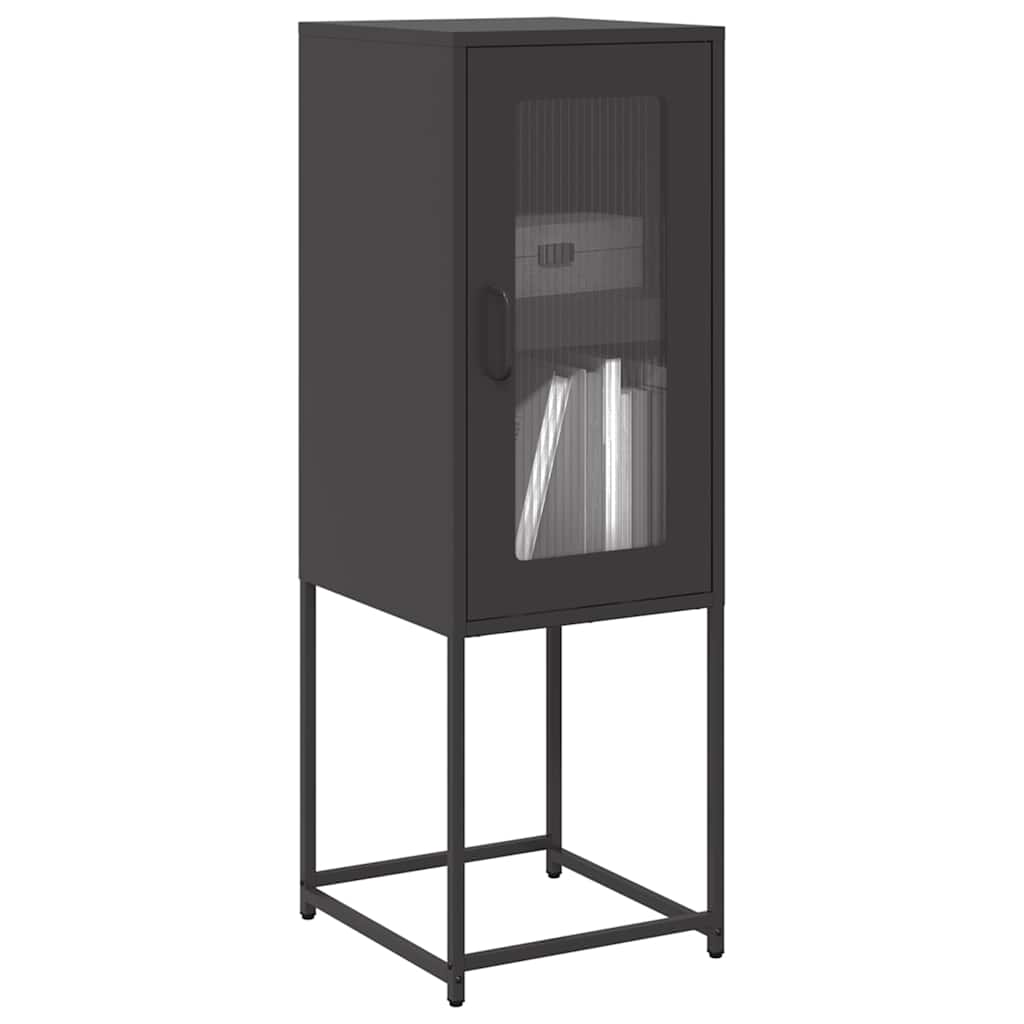 Vidaxl dressoir 36x39x107 cm koudgewalst staal zwart