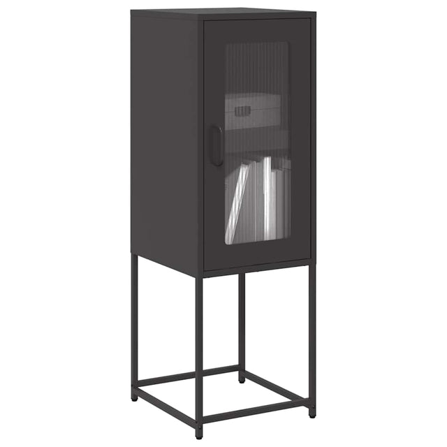 Vidaxl dressoir 36x39x107 cm koudgewalst staal zwart