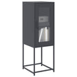 Vidaxl dressoir 36x39x107 cm koudgewalst staal antracietkleurig