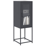 Vidaxl dressoir 36x39x107 cm koudgewalst staal antracietkleurig