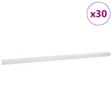 Vidaxl trapprofielen 30 pcs zilver 67 x 3.5 x 3 cm aluminium