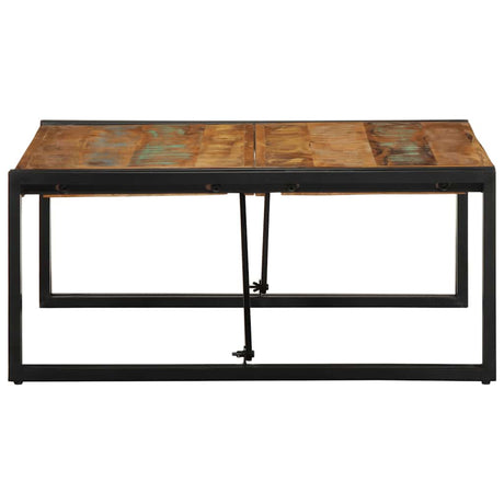 Vidaxl salontafel 80x80x35 cm massief gerecycled hout meerkleurig