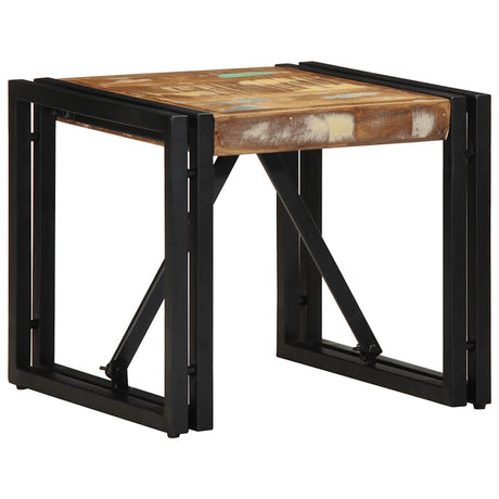 Vidaxl salontafel 40x40x35 cm massief gerecycled hout meerkleurig