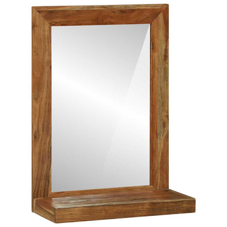 Vidaxl badkamer spiegel bruin 50 x 22 x 70 cm massief acaciahout