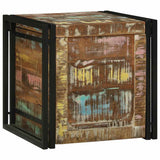 Vidaxl opbergbox bruin en zwart 50 x 50 x 50 cm