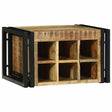 Vidaxl wijnrek 2 st 46 x 35 x 27,5 cm massief mango hout