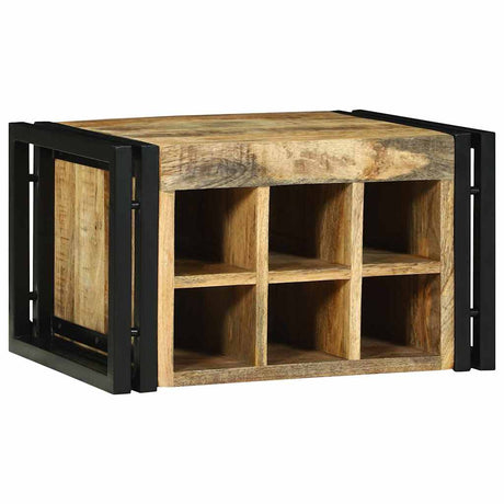Vidaxl wijnrek 2 st 46 x 35 x 27,5 cm massief mango hout