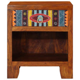 Vidaxl nachtkastje 2 st 40x35x45 cm massief acaciahout