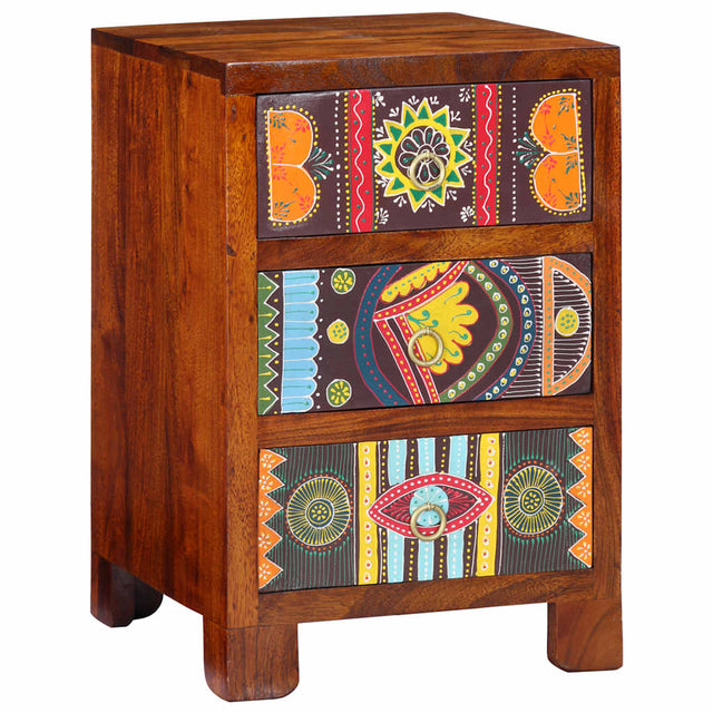 Vidaxl nachtkastje 40x40x60 cm massief acaciahout