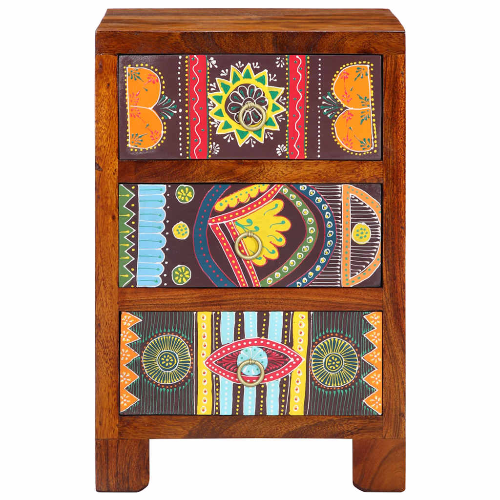 Vidaxl nachtkastje 40x40x60 cm massief acaciahout