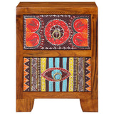 Vidaxl nachtkastje 2 st 35x35x45 cm massief acaciahout