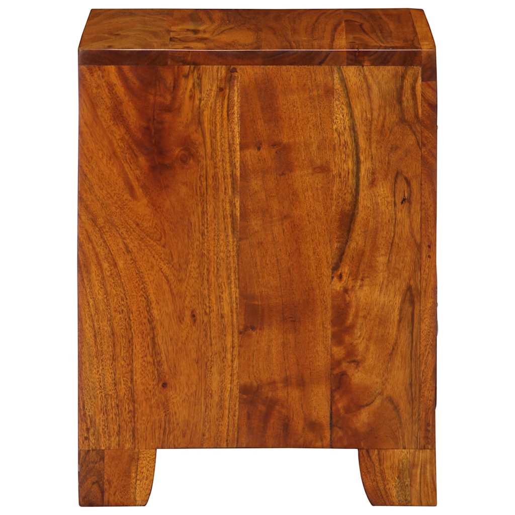 Vidaxl nachtkastje 2 st 35x35x45 cm massief acaciahout