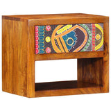 Vidaxl nachtkastje 2 st bruin 40 x 35 x 35 cm massief acaciahout