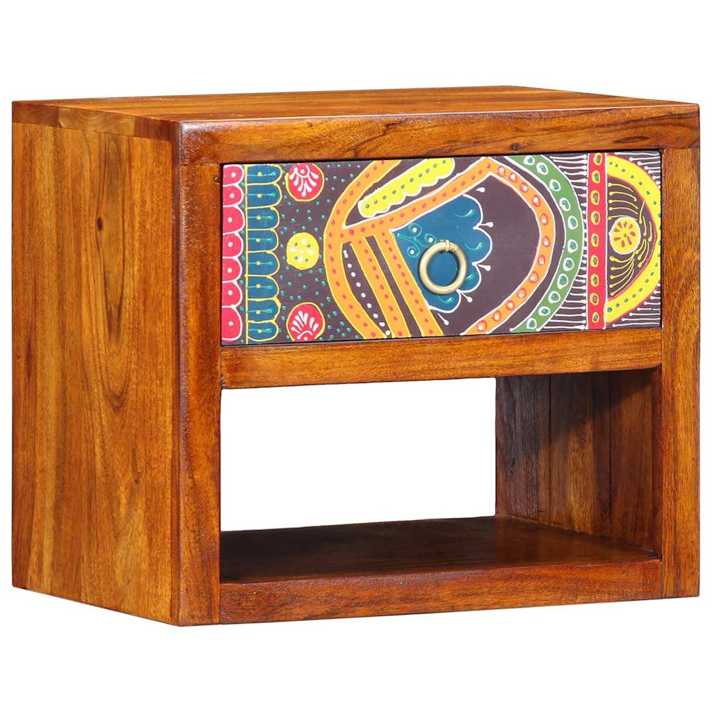 Vidaxl nachtkastje 2 st bruin 40 x 35 x 35 cm massief acaciahout