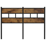 Vidaxl vervangend hoofdbord 120 cm ijzer en gerookt eikenkleurig