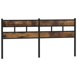 Vidaxl vervangend hoofdbord 180 cm ijzer en gerookt eikenkleurig