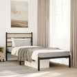 Vidaxl bedframe zonder matras metaal sonoma eikenkleurig 100x200 cm