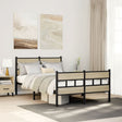Vidaxl bedframe zonder matras metaal sonoma eikenkleurig 120x200 cm