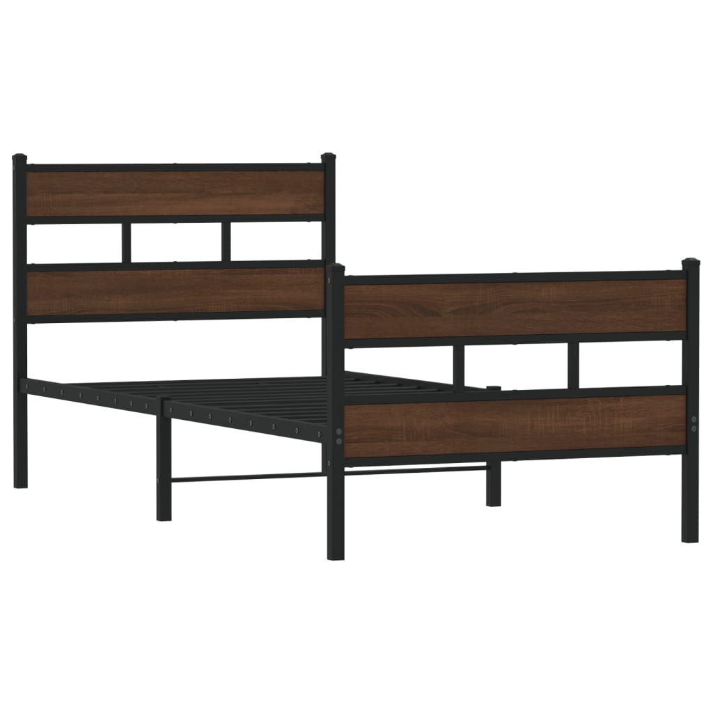 Vidaxl bedframe met hoofdbord en voetbord zonder matras 90x190 cm